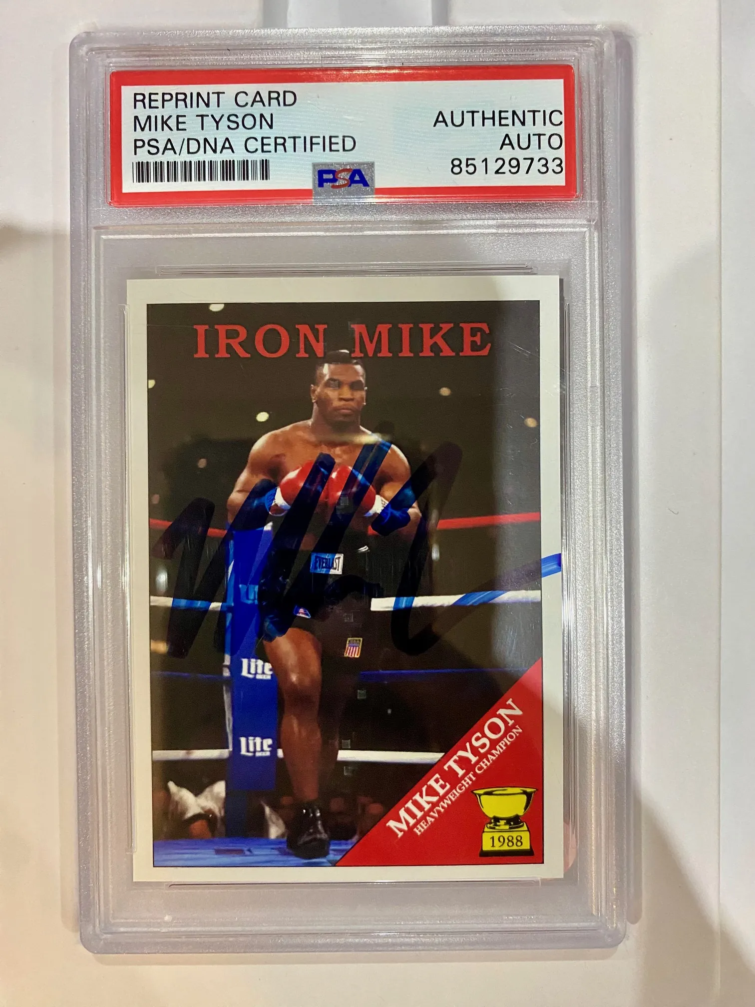 Mike Tyson PSA/DNA Certified Signed Card