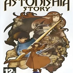 Astonishia Story game cover art for PSP handheld console with fantasy character illustration GAMERIFT
