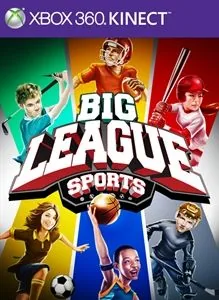 Big League Sports game cover art featuring various sports equipment and athletes on Xbox 360 GAMERIFT