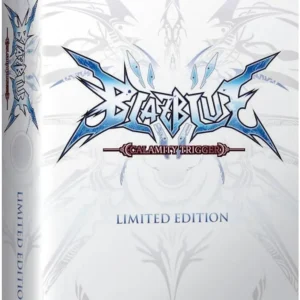 Blazblue Calamity Trigger Limited Edition cover art showing dynamic characters in action on Xbox 360 case GAMERIFT