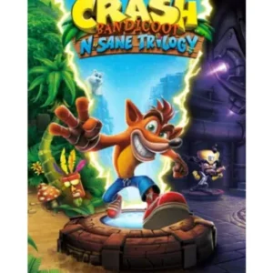 Crash Bandicoot N Sane Trilogy game cover art featuring Crash Bandicoot on Xbox One case GAMERIFT