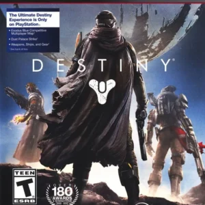 Destiny game cover art for PlayStation 3 showing futuristic soldier in armor with glowing weapon GAMERIFT