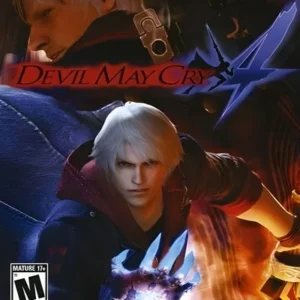 Devil May Cry 4 cover art featuring main character Dante with sword and gun on Xbox 360 case GAMERIFT