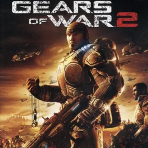 Gears of War 2 game cover art featuring soldiers in combat on Xbox 360 case GAMERIFT