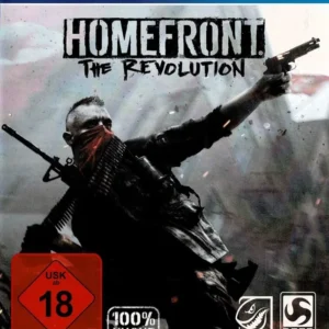 Homefront The Revolution game cover showing action scene on PlayStation 4 disc only edition GAMERIFT
