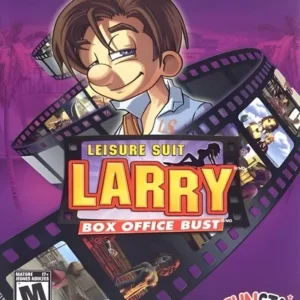 Leisure Suit Larry Box Office Bust game cover art showing cartoon character on Xbox 360 case GAMERIFT