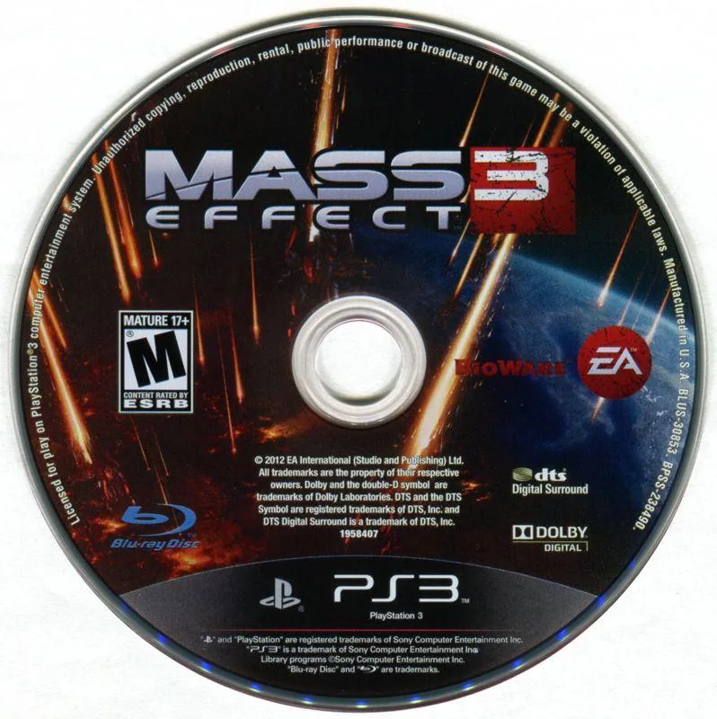 Mass Effect 3 - PS3 - Disc Only - Pre-Owned