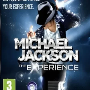 Michael Jackson The Experience game cover art showing the pop icon dancing with vibrant colors and Xbox 360 branding GAMERIFT