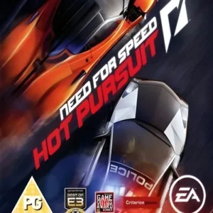 Need for Speed Hot Pursuit game cover art showing a red sports car and police chase on Xbox 360 case GAMERIFT