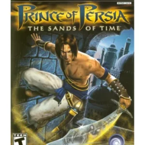 Prince of Persia The Sands of Time PlayStation 2 game cover art showing the prince with a dagger and mystical background GAMERIFT