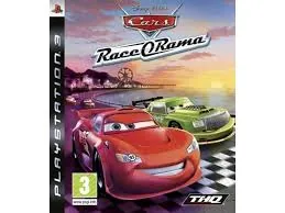 Race O Rama game disc for PlayStation 3 showing colorful cover art with cartoon racing characters GAMERIFT