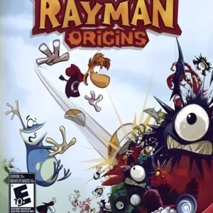 Rayman Origins game cover art featuring colorful characters and whimsical background on Xbox One case GAMERIFT