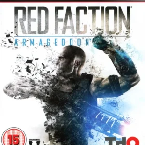 Red Faction Armageddon PlayStation 3 game cover art showing a soldier in futuristic armor with a weapon GAMERIFT
