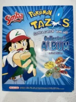 Simba Pokemon Tazo Collector Album Bundle - Set of 3, 30/50/50 Tazos Original SA Release - Pre-Owned