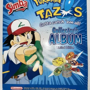 Simba Pokemon Tazo Collector Album Bundle - Set of 3, 30/50/50 Tazos Original SA Release - Pre-Owned