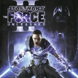 Star Wars The Force Unleashed II game cover art featuring a dark background and characters for Xbox 360 GAMERIFT