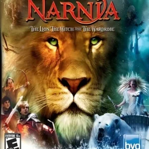 The Chronicles of Narnia The Lion The Witch and The Wardrobe PlayStation 2 game cover art showing main characters and snowy landscape GAMERIFT