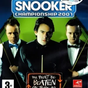 World Snooker Championship 2007 game cover art for PSP handheld console featuring snooker table and players GAMERIFT