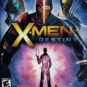 X-Men Destiny game cover art for Nintendo Wii showing characters Wolverine and Storm in action GAMERIFT