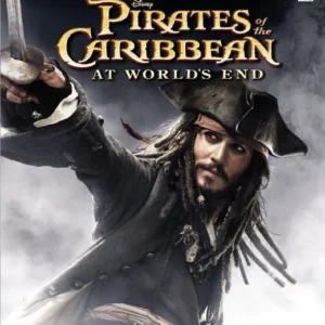 Pirates of the Caribbean At Worlds End game cover art for Nintendo DS showing pirate ships and characters GAMERIFT