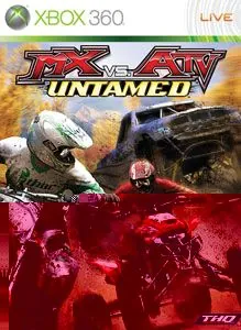 MX vs ATV Untamed game cover art showing off-road vehicles on rough terrain for Xbox 360 GAMERIFT