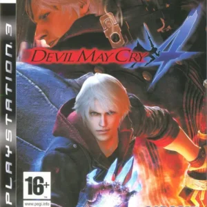 Devil May Cry 4 game cover art featuring main characters with a dark fantasy background for PlayStation 3 GAMERIFT