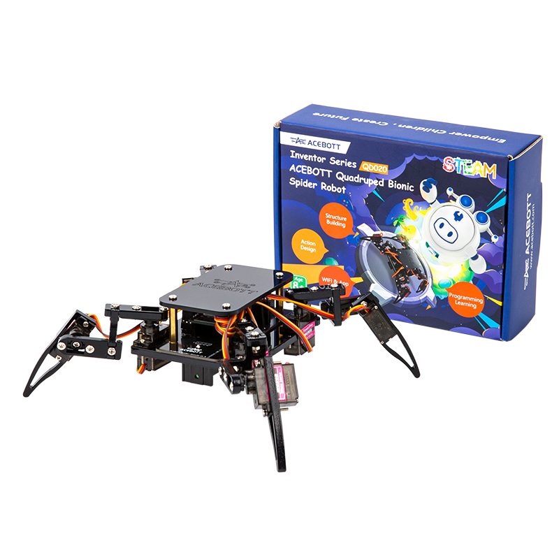 Bionic spider robot kit with packaging