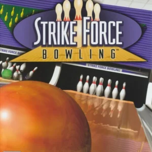 Strike Force Bowling PS2 game case front cover showing bowling ball rolling toward pins, Crave Entertainment, NTSC U/C version.