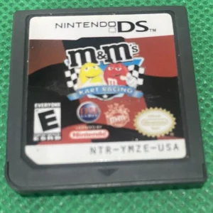 M&M's Kart Racing Nintendo DS game cartridge, used loose, showing yellow and red M&M characters on label with USA region code.