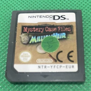 Mystery Case Files MillionHeir Nintendo DS cartridge, used, EUR version with green marker mark on label.
