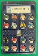 Official 1995 Rugby World Cup South Africa 16-Country Jersey Pin Set - Brand New - Figurines