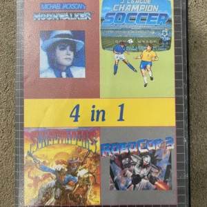 4 in 1 (Michael Jackson, Robocop 3, Sunset Riders, J League) - Sega Mega Drive - Pre-Owned