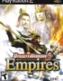 Dynasty Warriors 5 Empires PS2 used game cover art featuring three warriors, spear, and flames with Koei logo