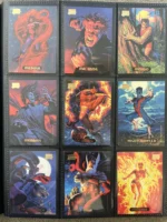 Marvel Masterpieces 1994 Fleer - 72 Card Lot (67 Different) - Venom, Spider-Man, Deadpool, Carnage, Magneto - Pre-Owned - Cards