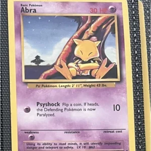 Abra 43/102 Pokemon trading card - Base Set