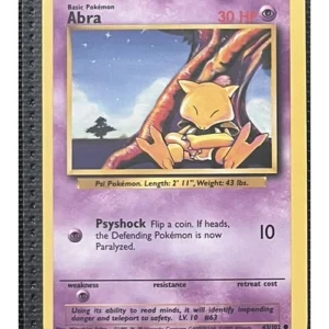 Abra 43/102 Pokemon trading card - Base Set