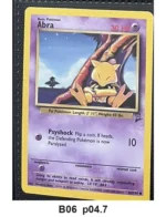Pokemon TCG Card Bundle x6 - Abra, Pikachu, Diglett + 3 more - Pre-Owned - Cards