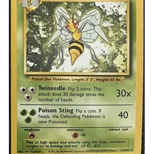 Beedrill 17/102 Pokemon trading card - Base Set