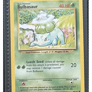 Bulbasaur 44/102 Pokemon trading card - Base Set