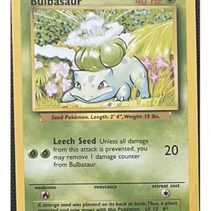 Bulbasaur 44/102 Pokemon trading card - Base Set