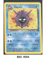 Pokemon TCG Card Bundle x5 - Cloyster, Ekans, Zubat + 2 more - Pre-Owned - Cards