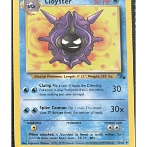 Cloyster 32/62 Pokemon trading card - Fossil