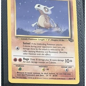 Cubone 50/64 Pokemon trading card - Jungle