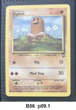 Pokemon TCG Card Bundle x6 - Abra, Pikachu, Diglett + 3 more - Pre-Owned - Cards