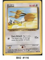 Pokemon TCG Card Bundle x5 - Doduo, Poliwag, Pikachu + 2 more - Pre-Owned - Cards