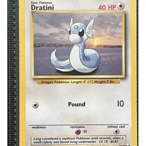 Dratini 26/102 Pokemon trading card - Base Set