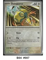 Pokemon TCG Holo Card Bundle x4 - Dunsparce, Glaceon, Earthen Vessel + 1 more - Pre-Owned - Cards