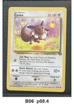 Pokemon TCG Card Bundle x5 - Eevee, Meowth, Weepinbell + 2 more - Pre-Owned - Cards