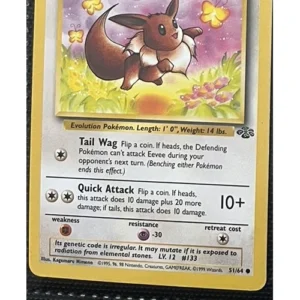 Eevee 51/64 Pokemon trading card - Jungle