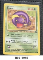 Pokemon TCG Card Bundle x5 - Ekans, Kabuto, Zubat + 2 more - Pre-Owned - Cards